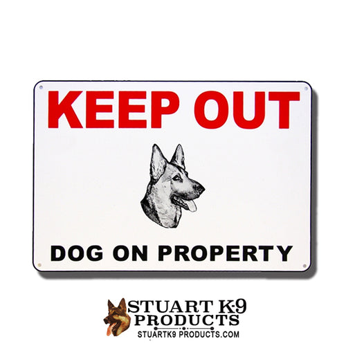 Keep Out | Dog on Property -Shepherd Head