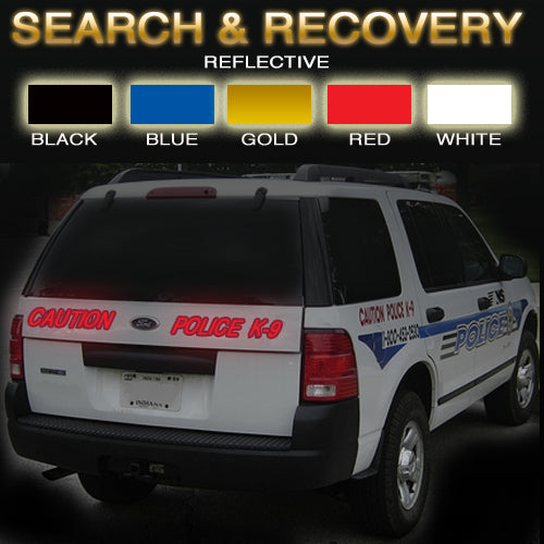 Search & Recovery  Reflective Vinyl Vehicle Decal – StuartK9Products