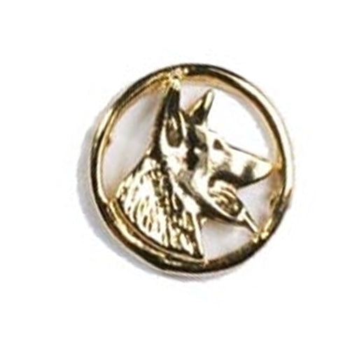 German Sheperd Side View Head Circle Pin – StuartK9Products