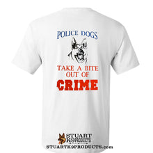 Load image into Gallery viewer, Police Dogs- Take a Bite Out of Crime Tee